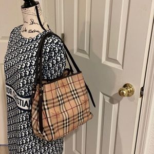 Authentic Burberry Tote with Pouch